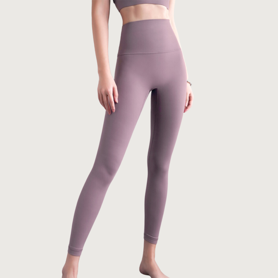 High-Rise Leggings - Subtle Purple