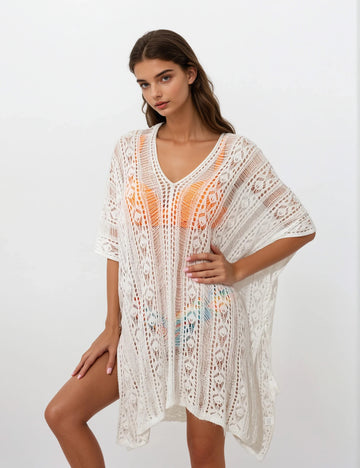 Beach Cover Up - White
