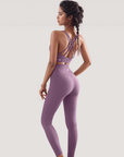 High-Rise Leggings - Subtle Purple