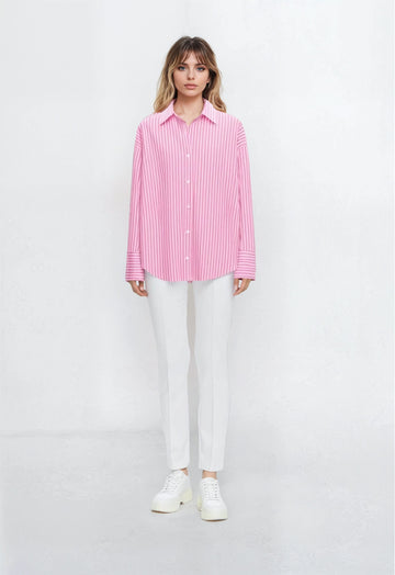Long Sleeve Shirt - Pink Stripes
