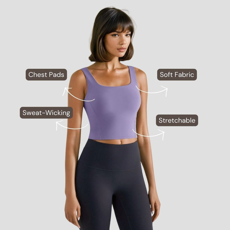 Sleeveless Essential Top - Purple