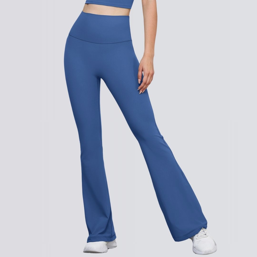 Classic Flare Yoga Pants - Blue