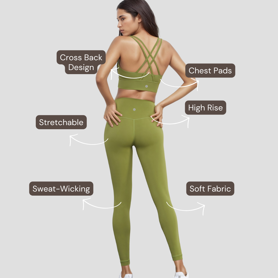 Cross Back Set - Green