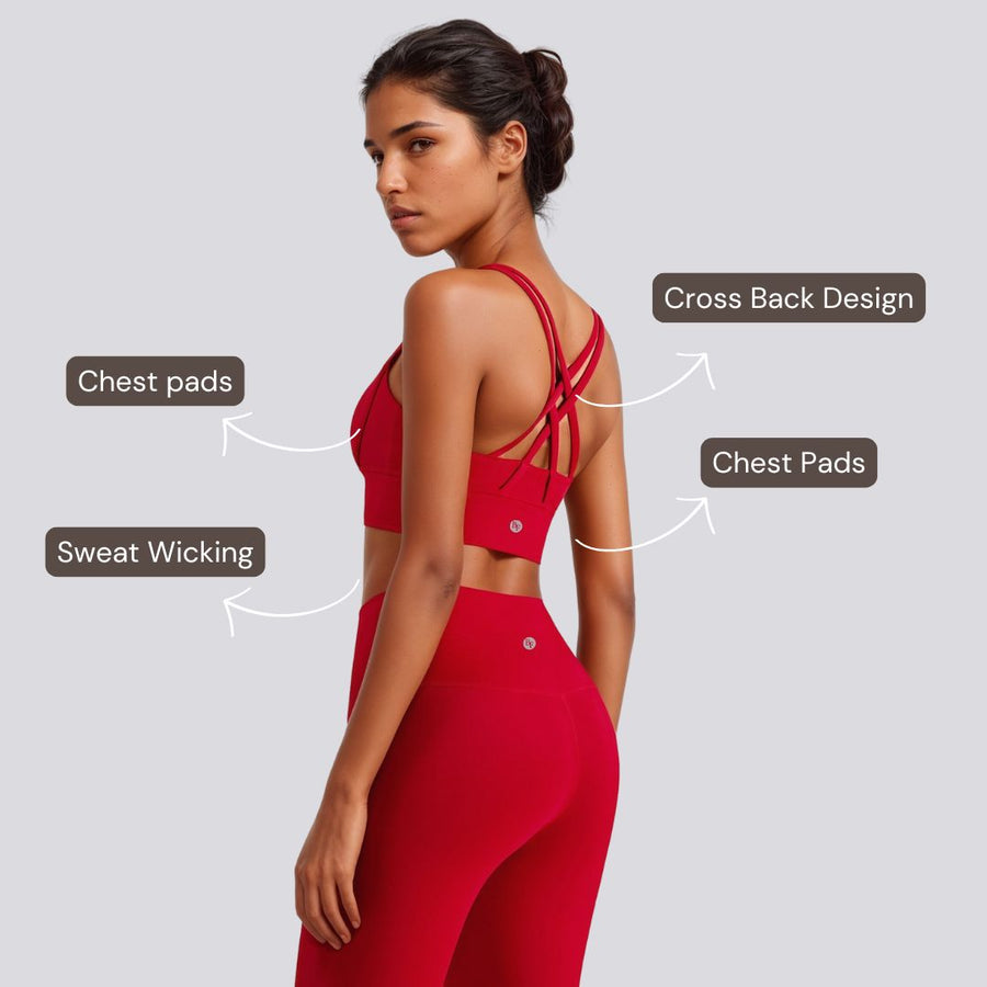 Cross Back Set - Red