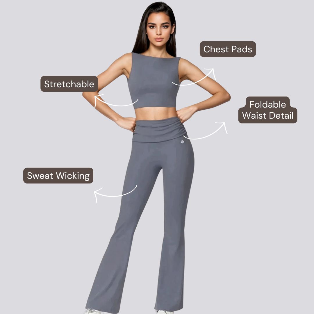 Elegant Flare Set - Grey