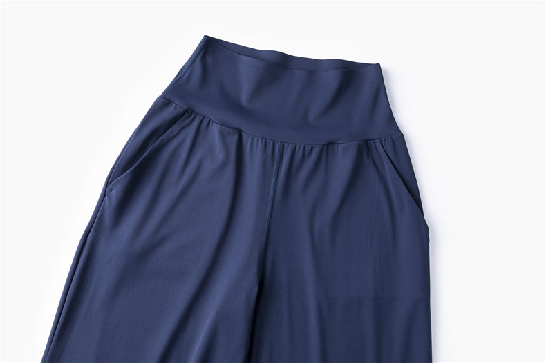 Wide Legged Yoga Pant - Navy Blue