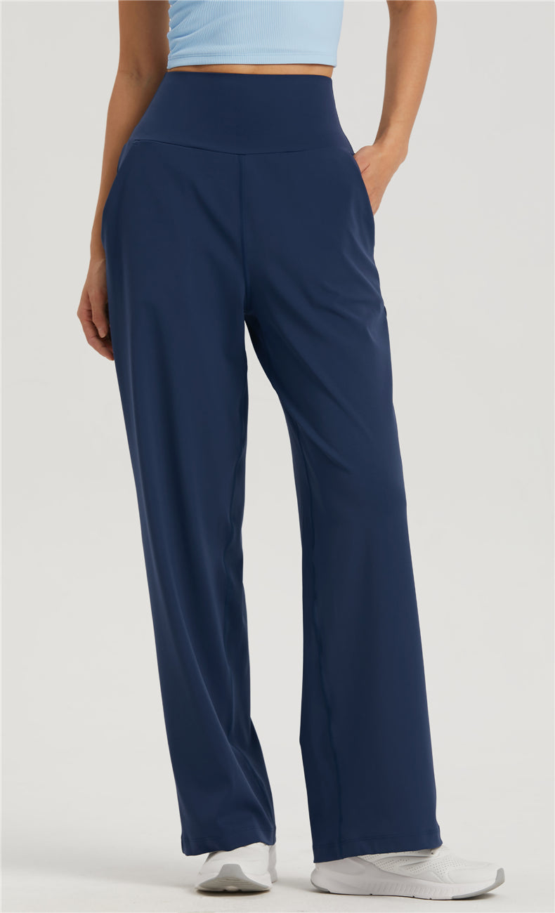Wide Legged Yoga Pant - Navy Blue
