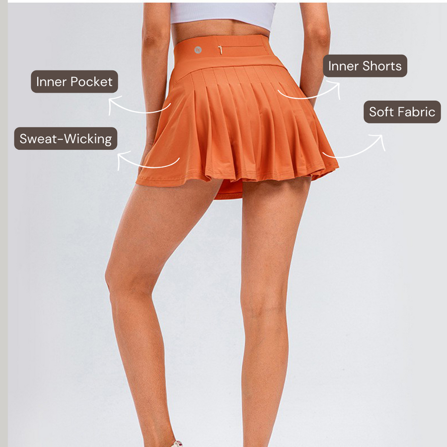 Tennis/ Activewear Skirt - Orange