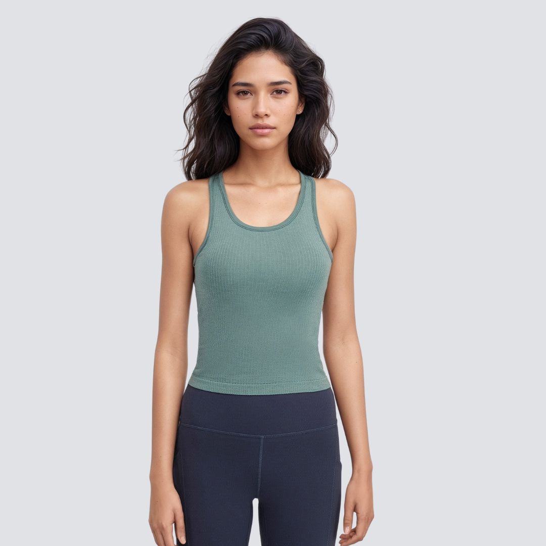 Sleeveless Top - Sea Green Blue