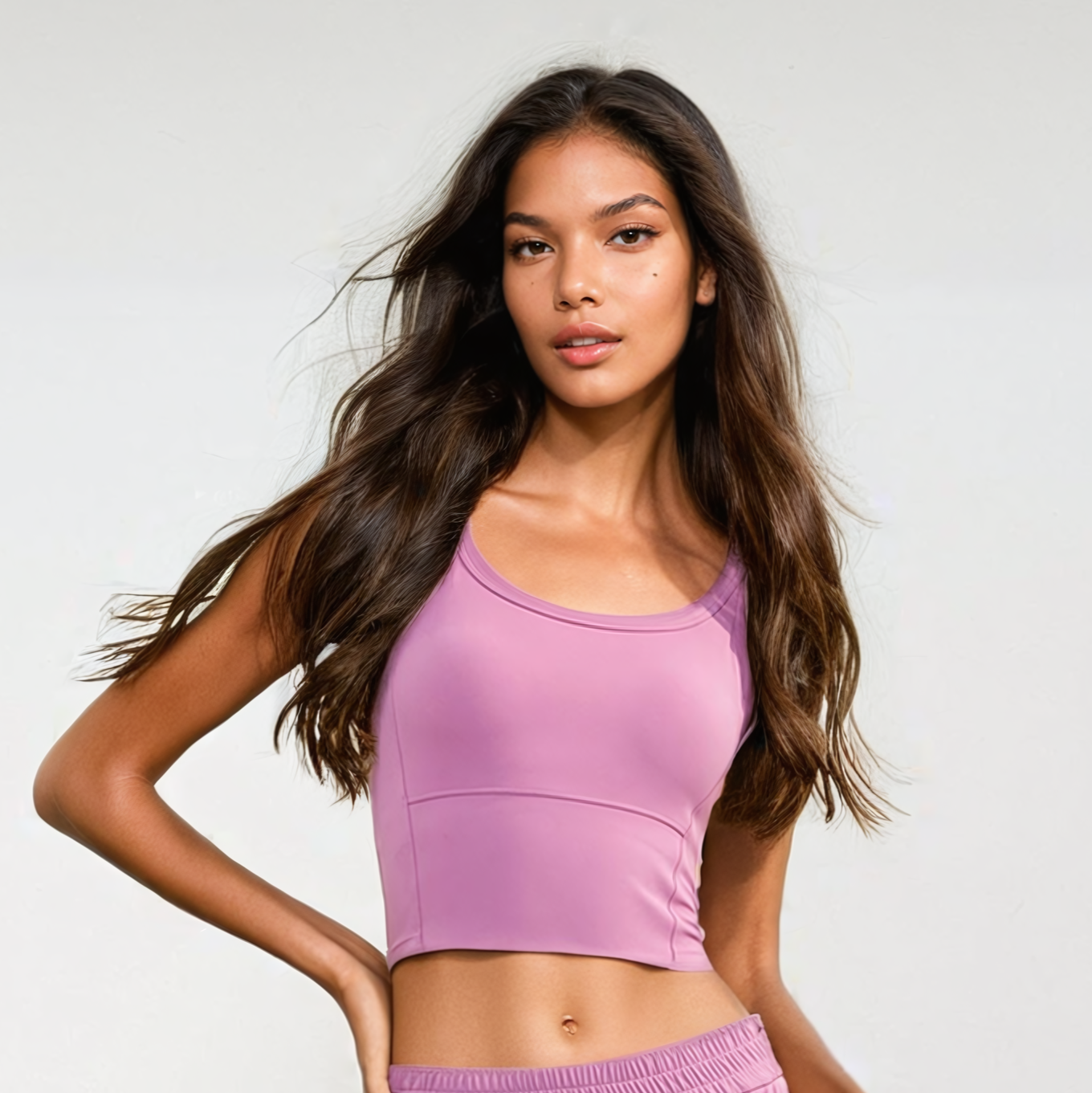 Wide Legged Comfort Set - Pink