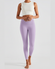 High-Rise Essential Leggings - Lilac Purple