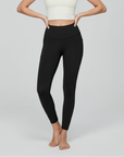 High-Rise Leggings With Side-Pockets - Black