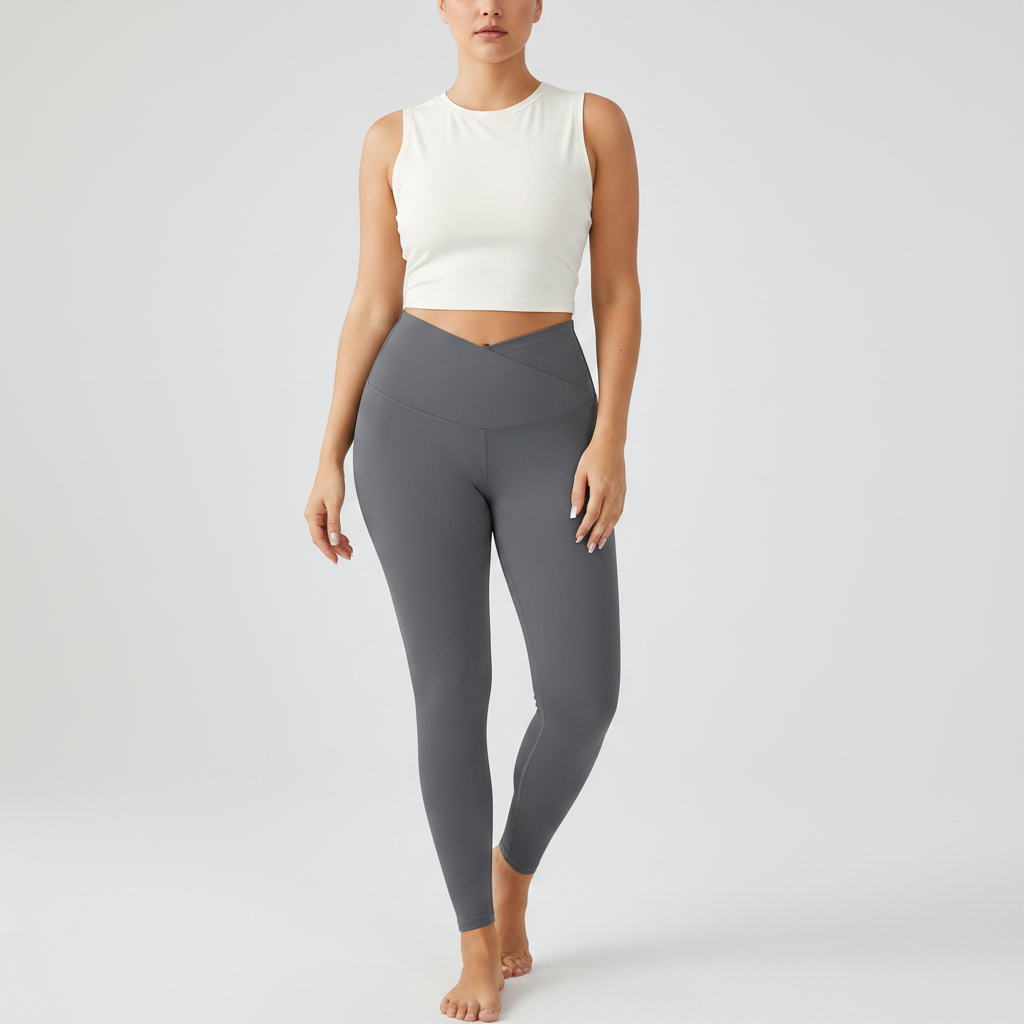 Embrace High Rise V-Waist Leggings - Grey