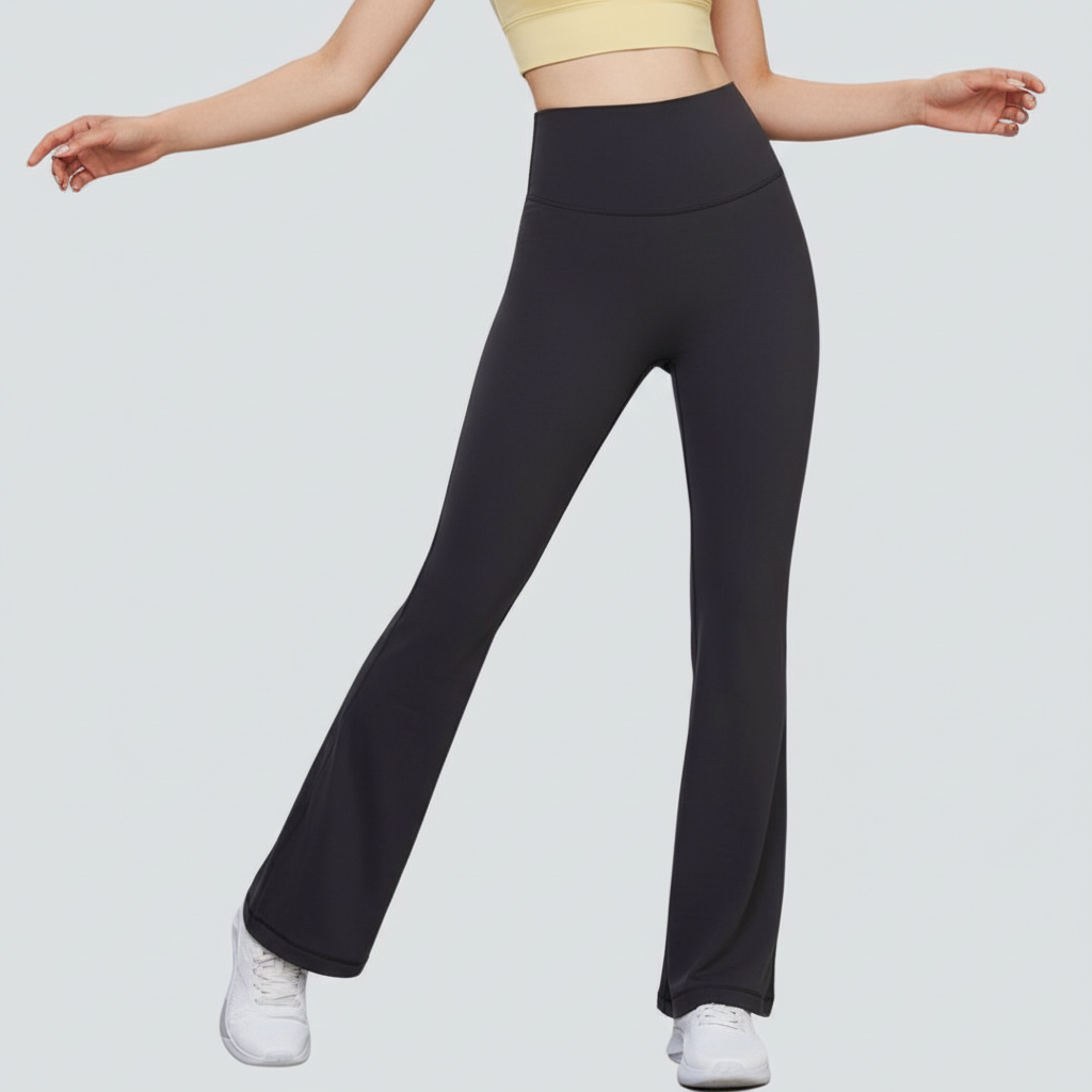 One-Size Flared Yoga Pants - Graphite Grey