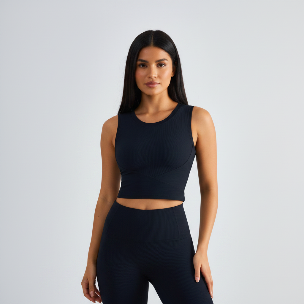 Ribbed Comfort Top - Black