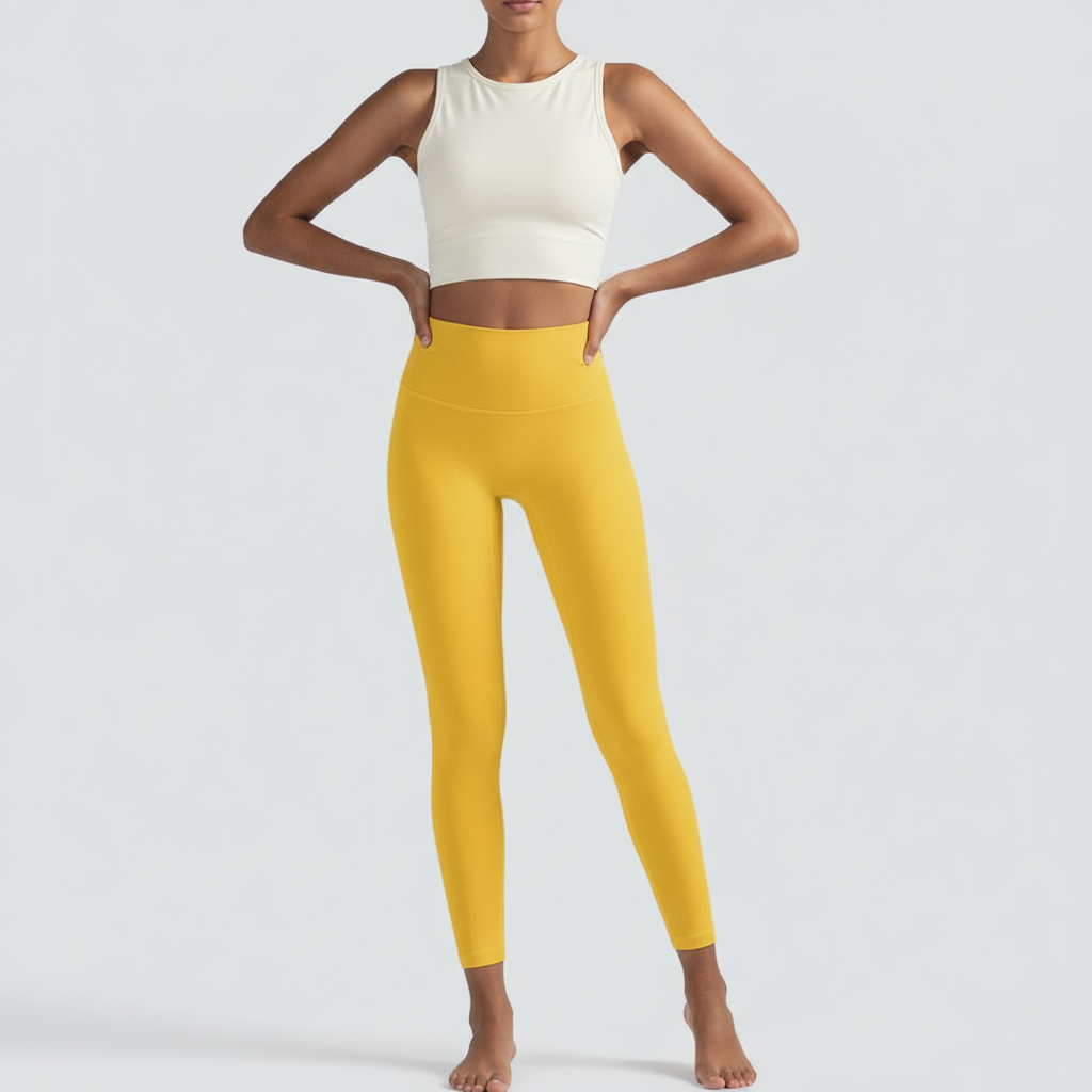 High-Rise Leggings - Mustard Yellow
