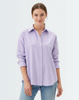 Long Sleeves Shirt - Purple Stripes