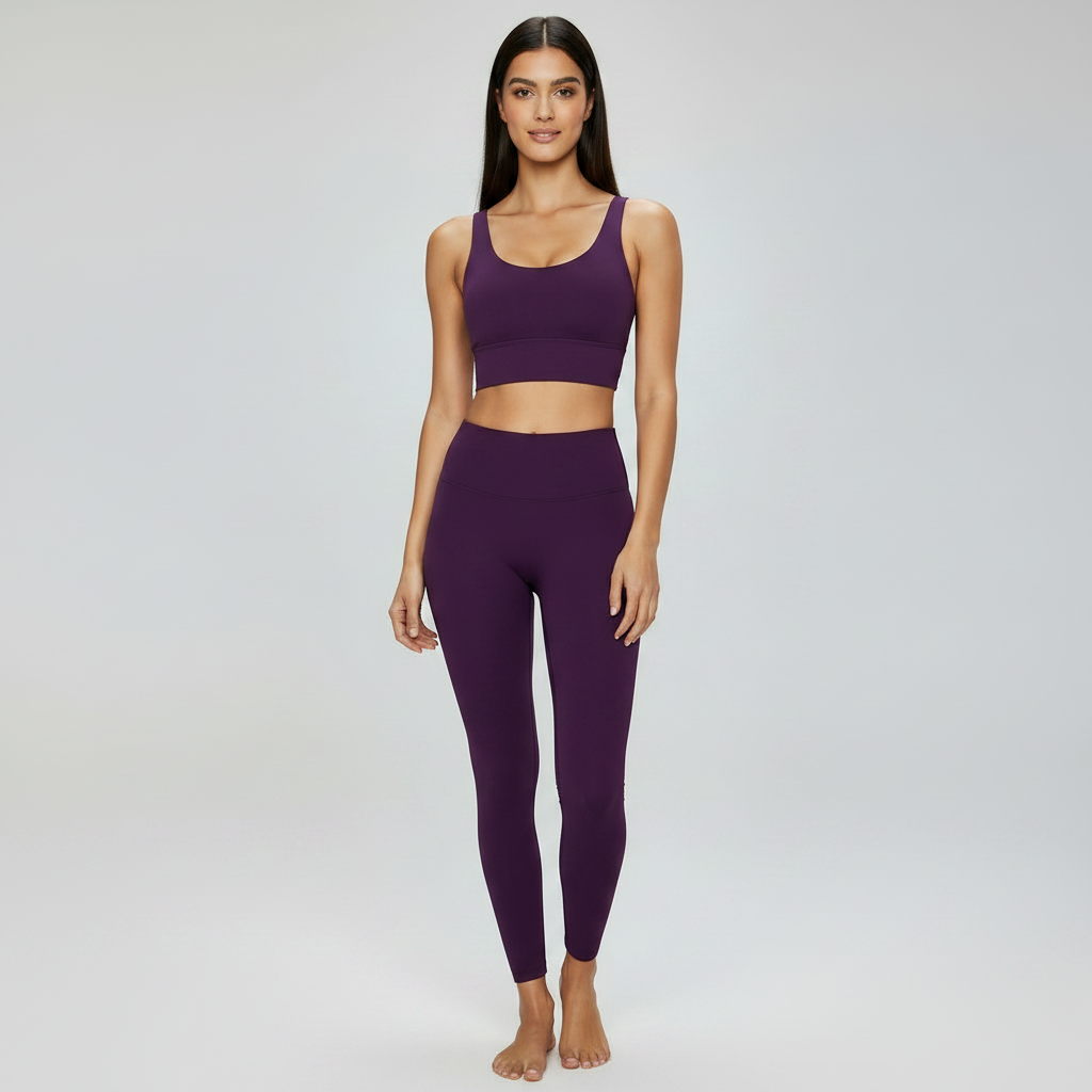 Cross Back Set - Dark Purple