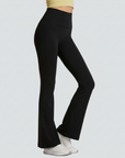 One-Size Flared Yoga Pants - Black