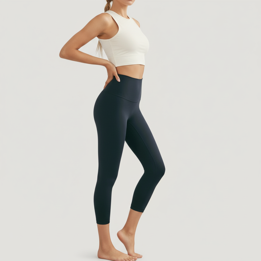Ankle Length Leggings - Black