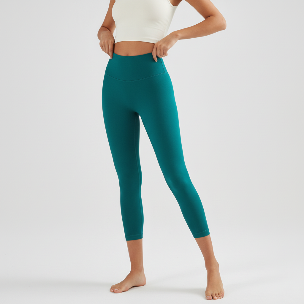 Ankle Length Leggings - Deep Green