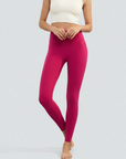 One-Size-Fits-All Leggings - Deep Red