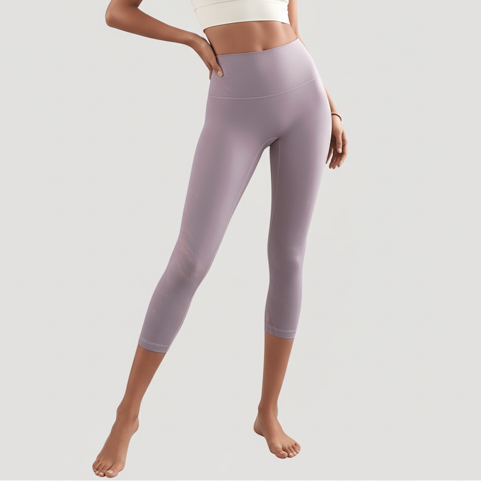Ankle Length Leggings - Hint Of Purple