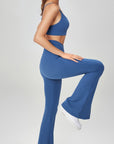 Stylish Flare Pants Set - Blue