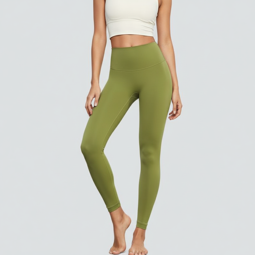 High-Rise Soft Leggings - Green