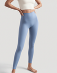 High-Rise Stretch Leggings - Light Blue