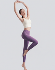 High-Rise Stretch Leggings - Purple