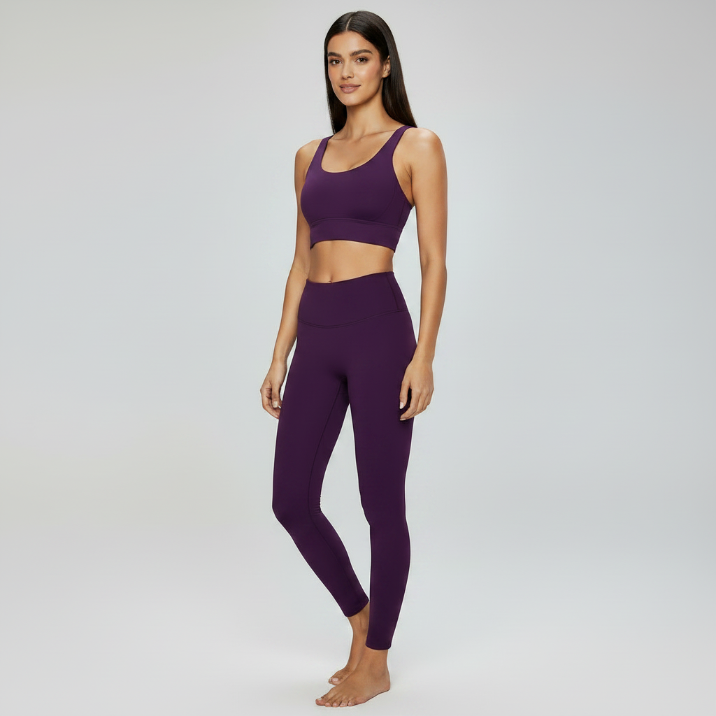 Cross Back Set - Dark Purple