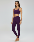 Cross Back Set - Dark Purple