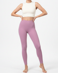 High-Rise Smooth Leggings - Pink