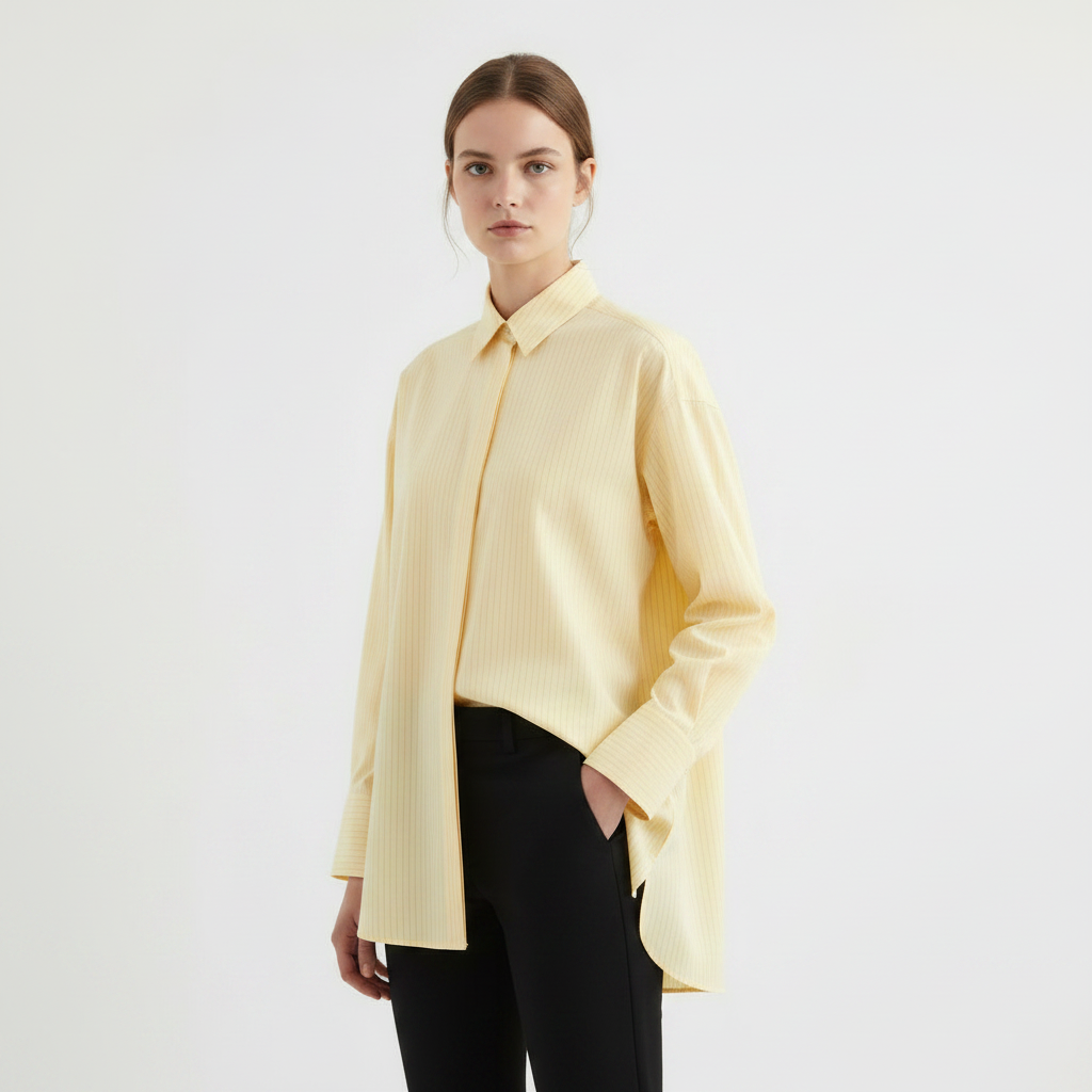 Long Sleeved Shirt - Yellow Stripes