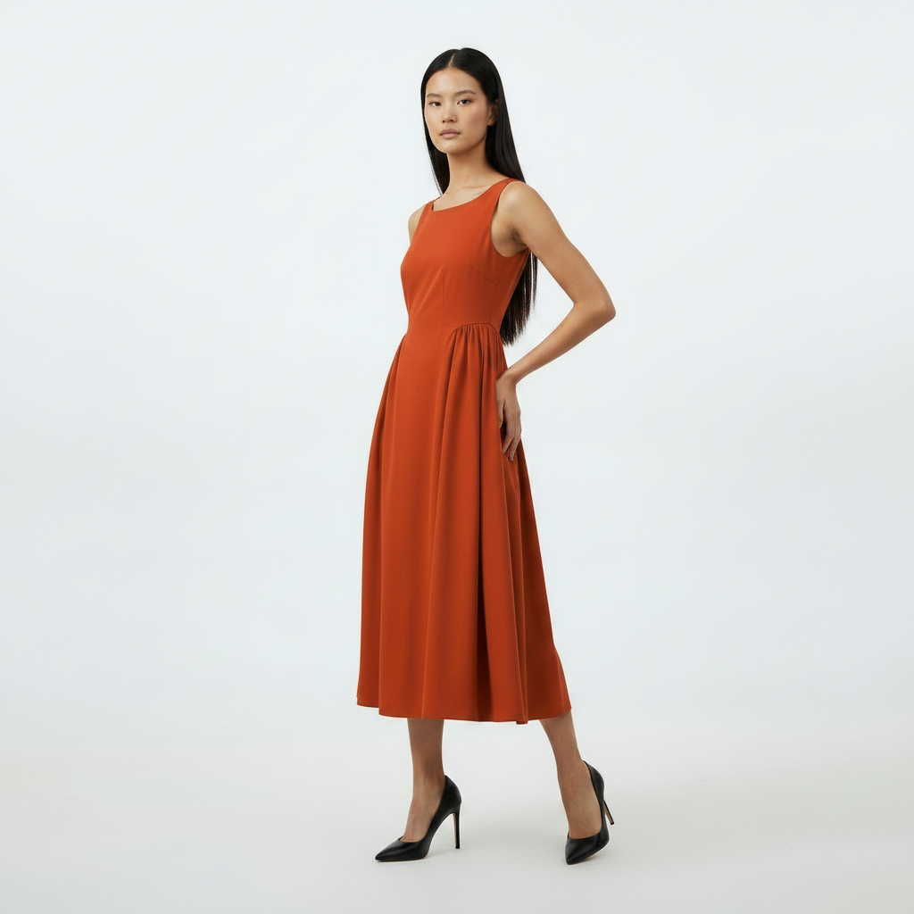 Essential Dress - Shade Of Red