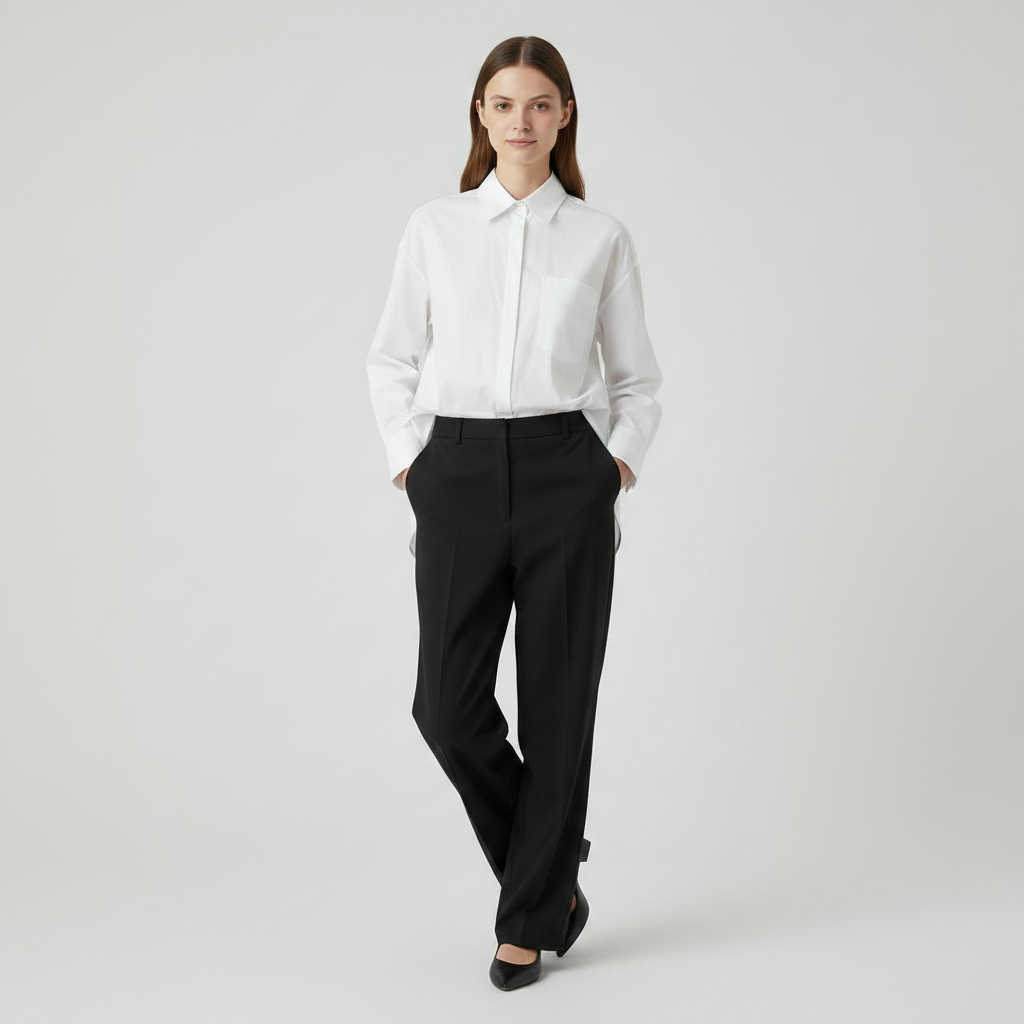 Long Sleeved Shirt - White