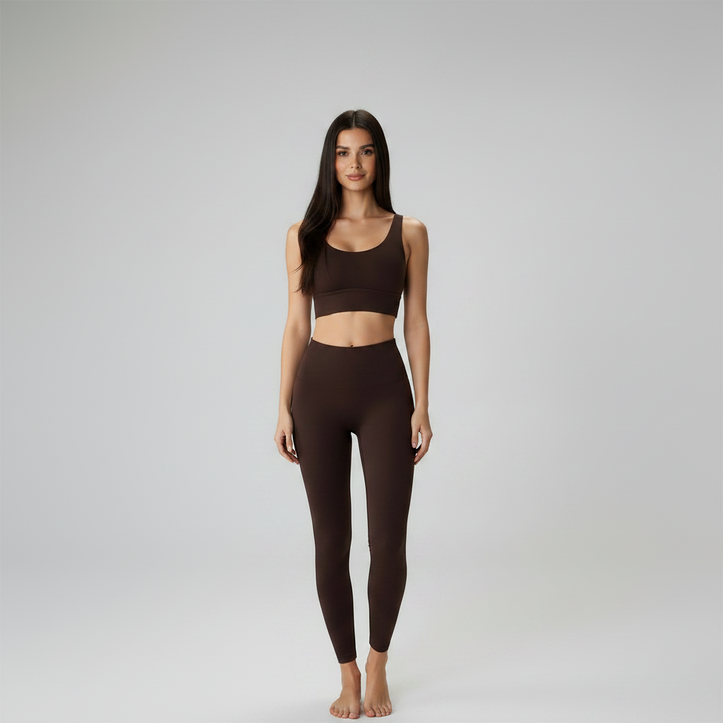 Cross Back Set - Brown