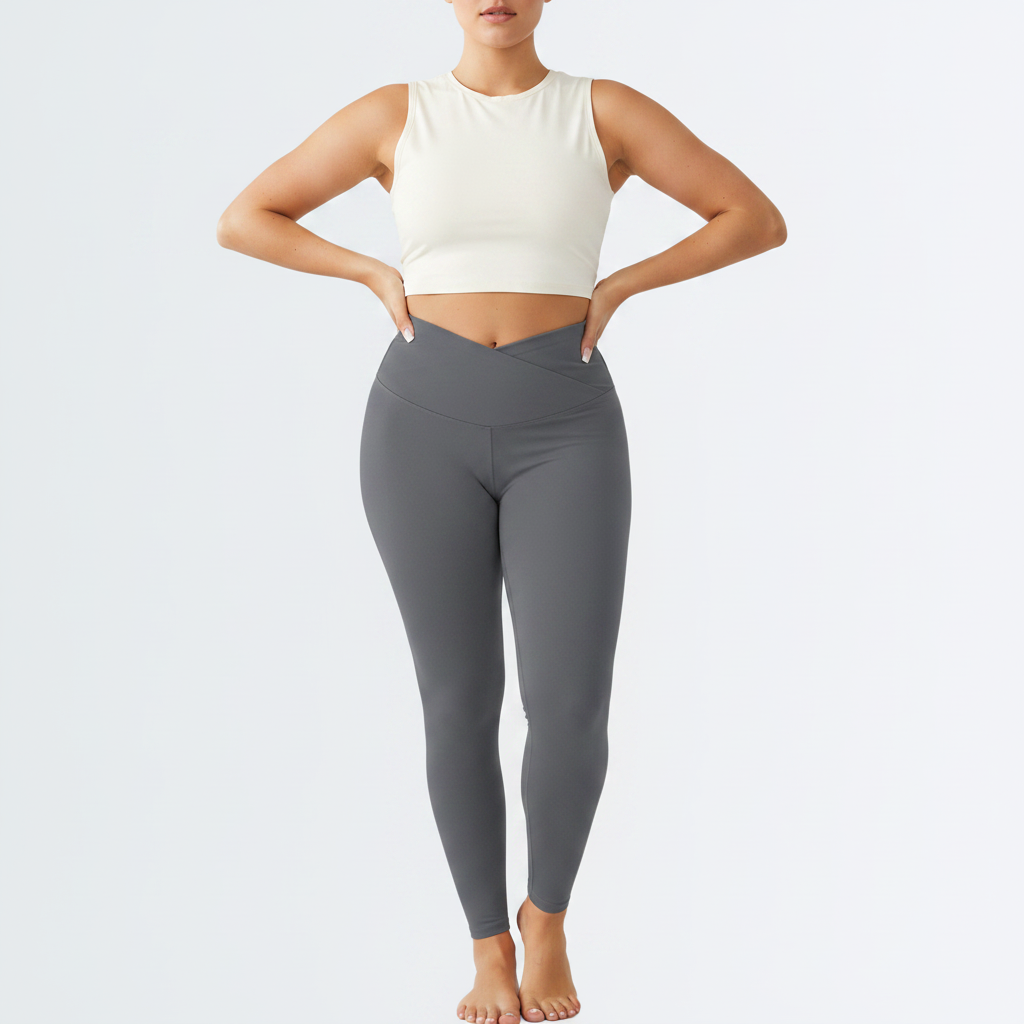 Embrace High Rise V-Waist Leggings - Grey