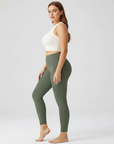 Embrace High Rise Side Pocket Leggings - Olive Green