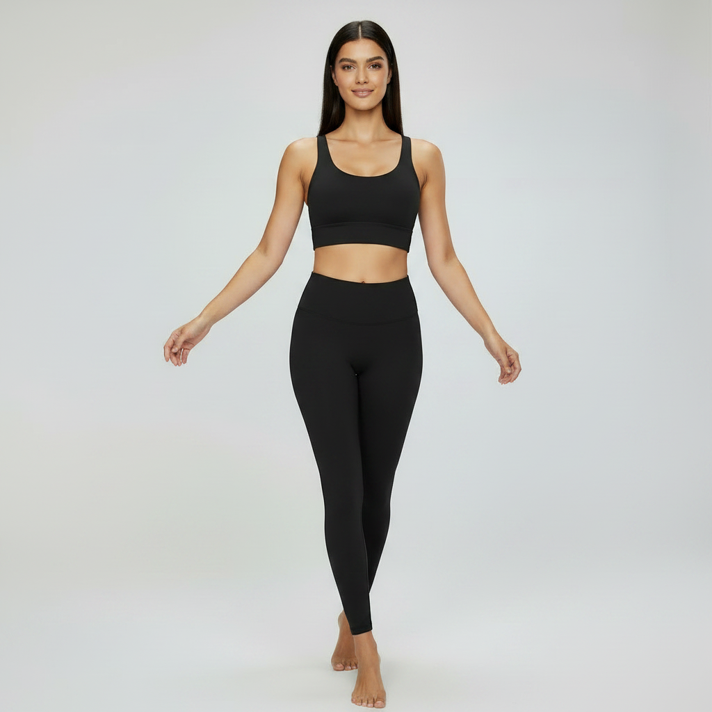 Cross Back Set - Black
