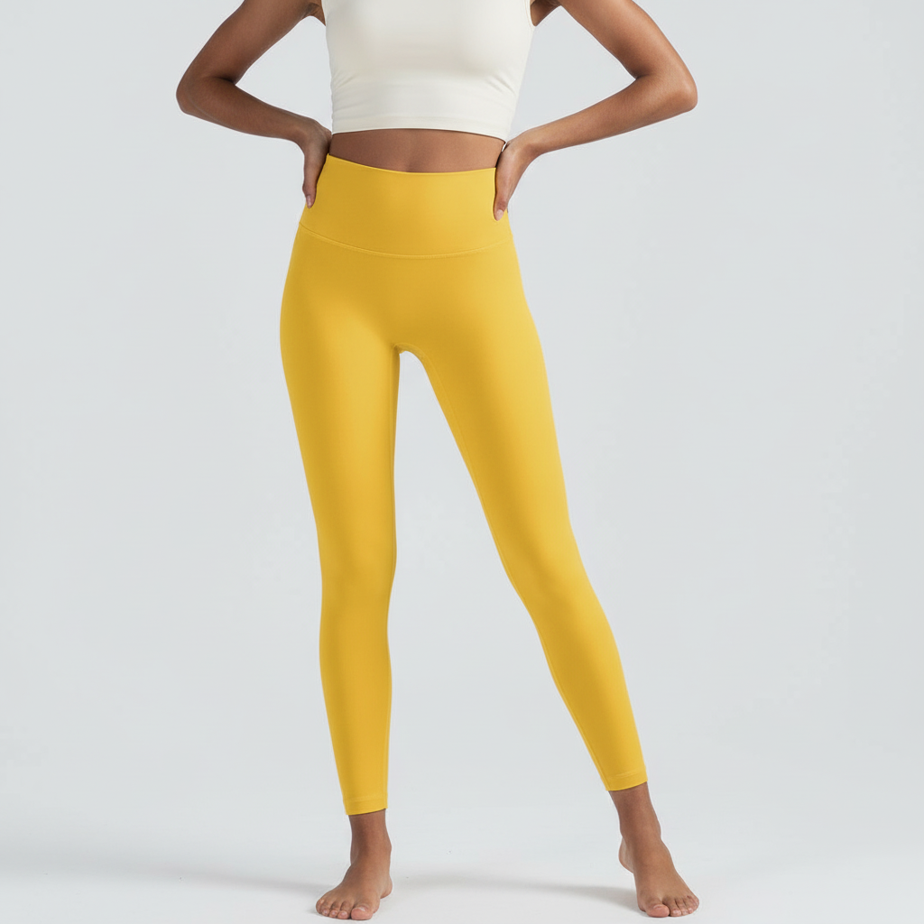 High-Rise Leggings - Mustard Yellow