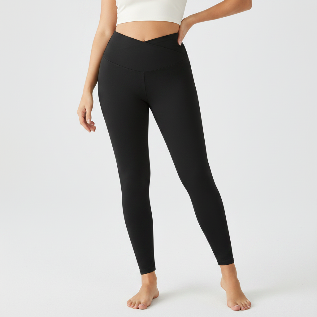 Embrace High Rise V-Waist Leggings - Black