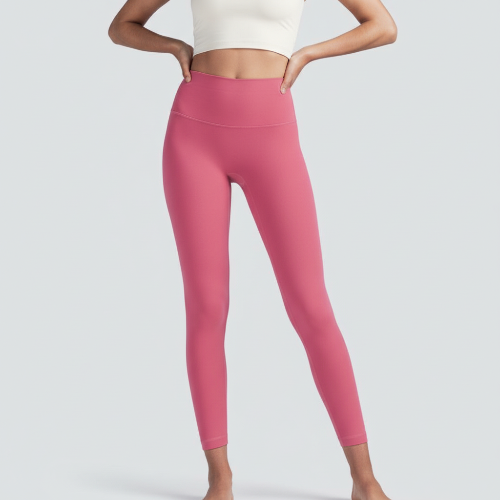 High-Rise Leggings - Pink