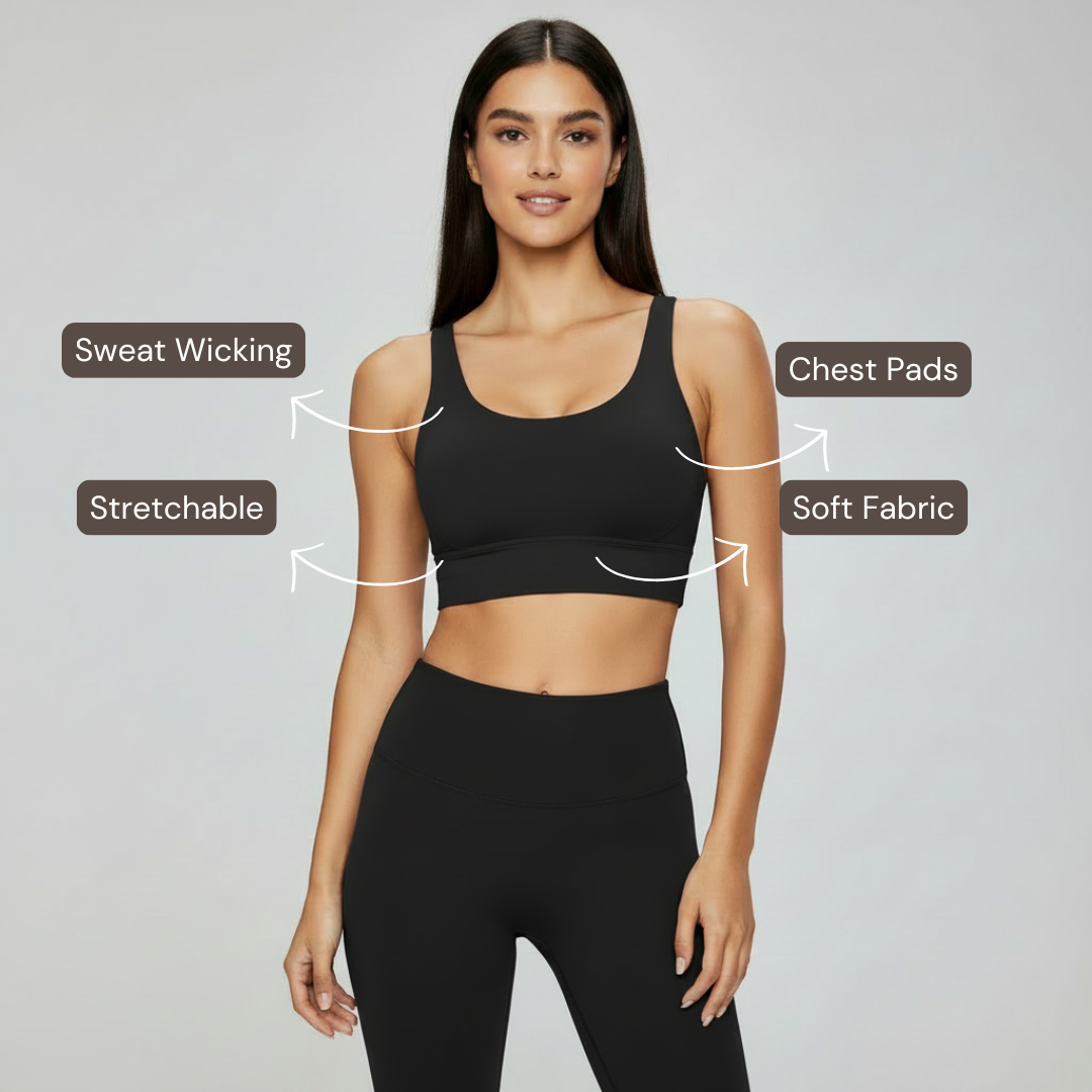 Cross Back Set - Black
