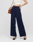 High Waist Pants - Dark Blue