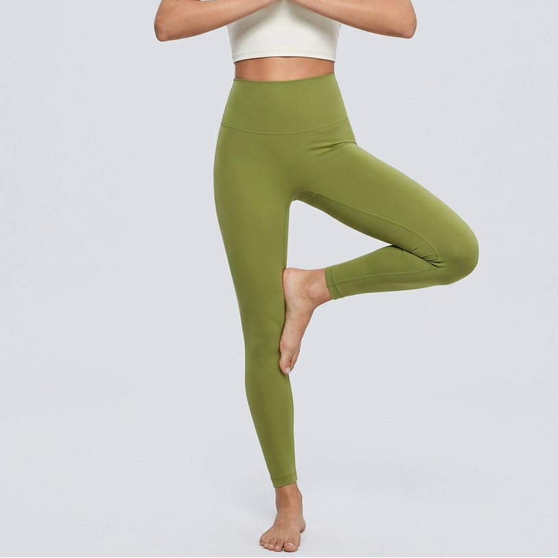 High-Rise Soft Leggings - Green