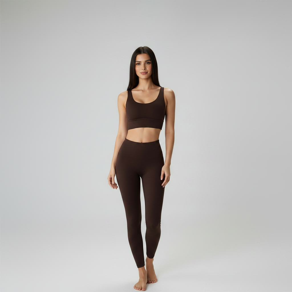 Cross Back Set - Brown