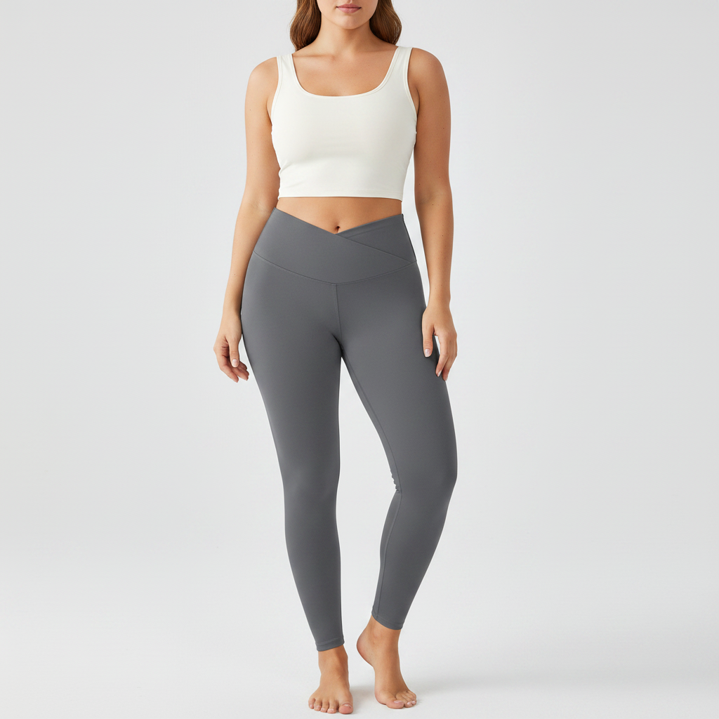 Embrace High Rise V-Waist Leggings - Grey