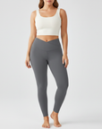 Embrace High Rise V-Waist Leggings - Grey